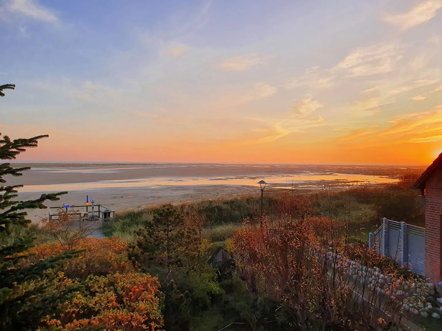 Haus Kap Hoorn Ferienwohnung Seeblick Wittdün auf Amrum - Haus Kap Hoorn in Wittdün, Sonnenuntergang