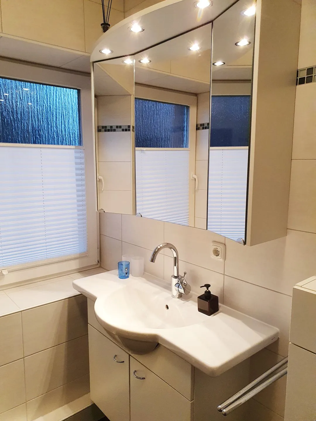 Haus Kap Hoorn Ferienwohnung Passat Wittdün auf Amrum - Badezimmer der Ferienwohnung Passat im Haus Kap Hoorn in Wittdün auf Amrum