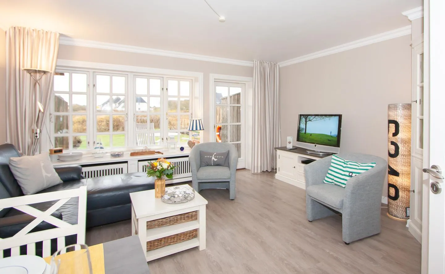 Am Heidepark, App. 3 E Wenningstedt - Wohnzimmer