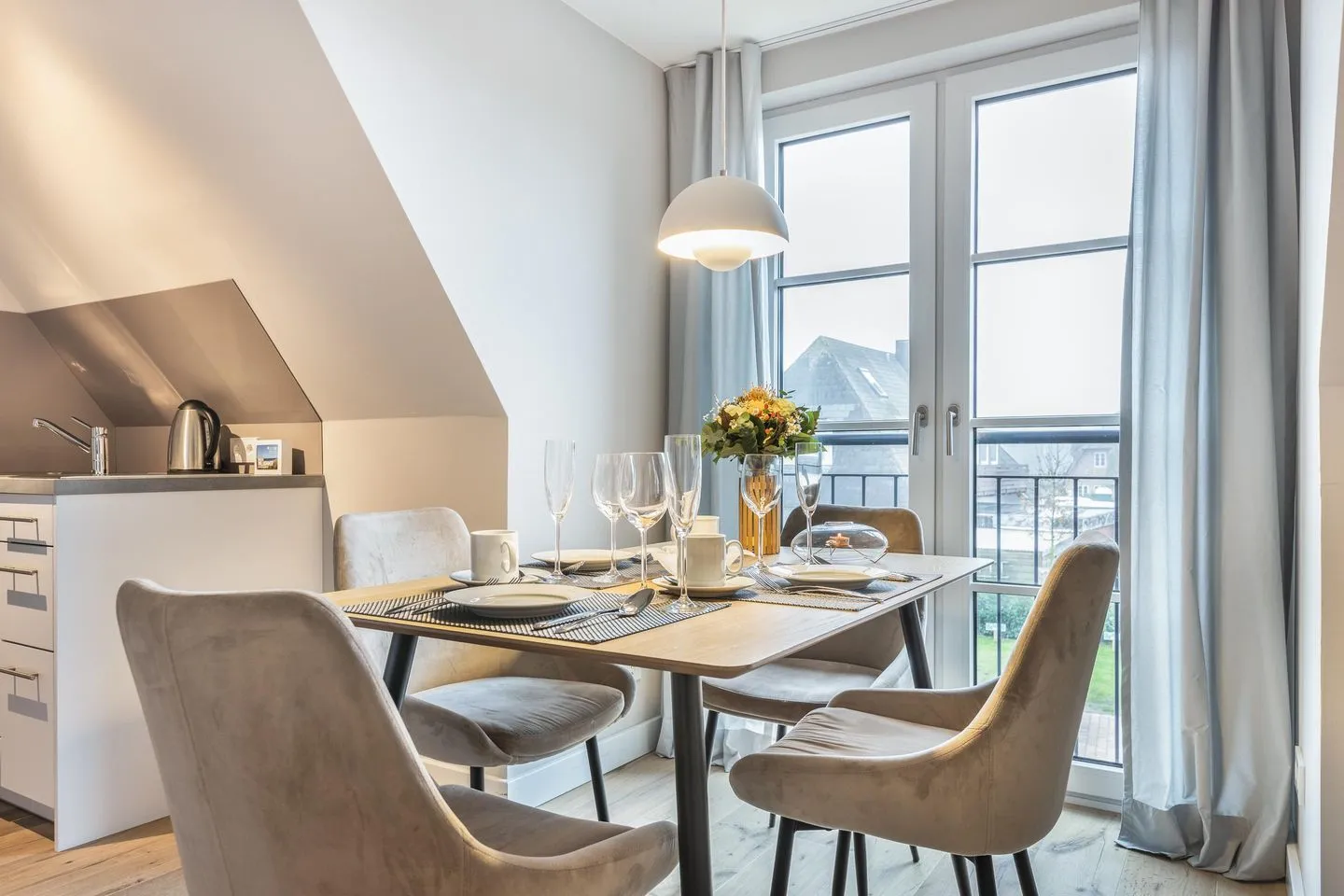 Strandgut Wohnung 8 Wenningstedt - Küche / Küchenzeile