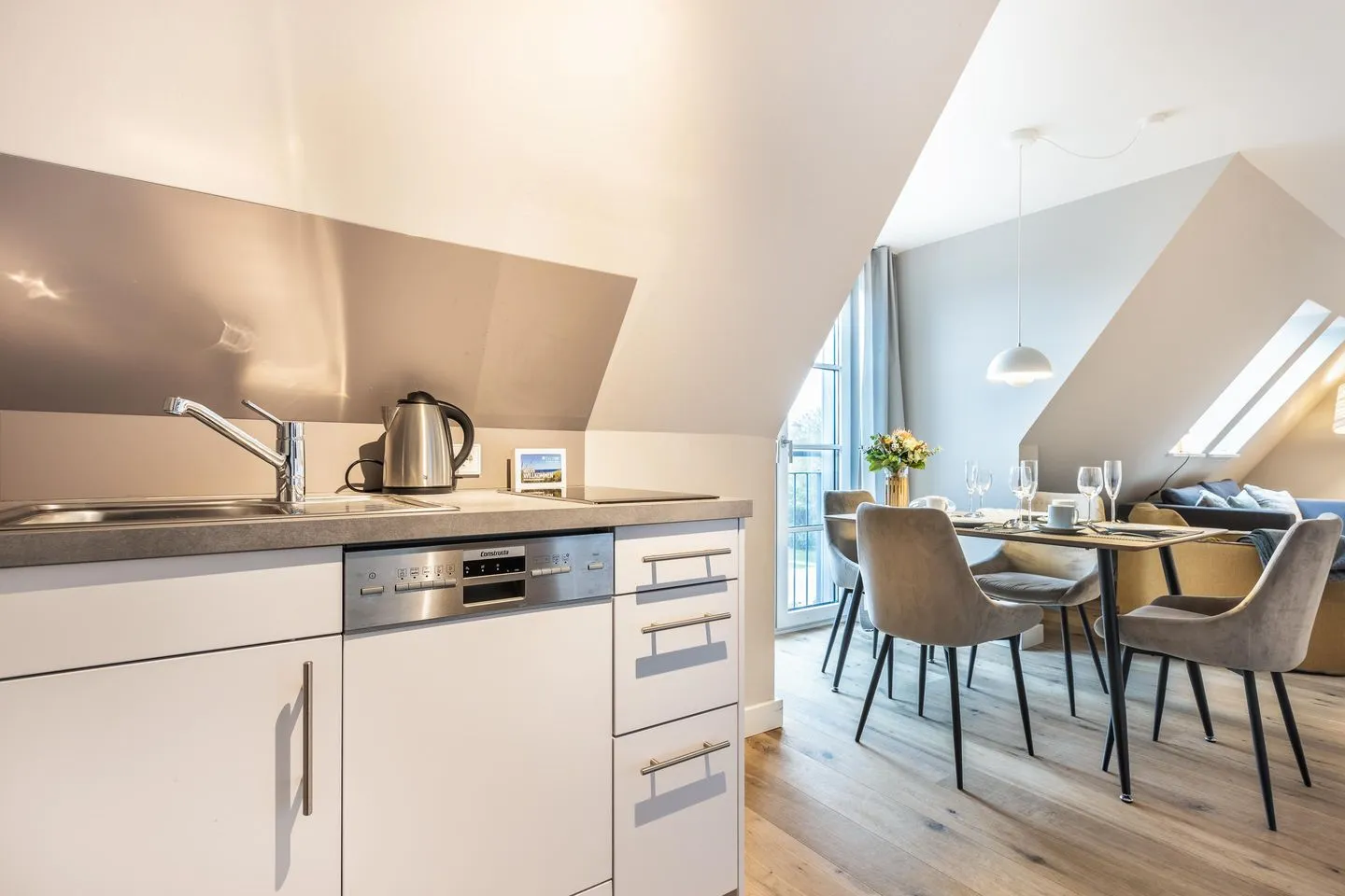 Strandgut Wohnung 8 Wenningstedt - Küche / Küchenzeile