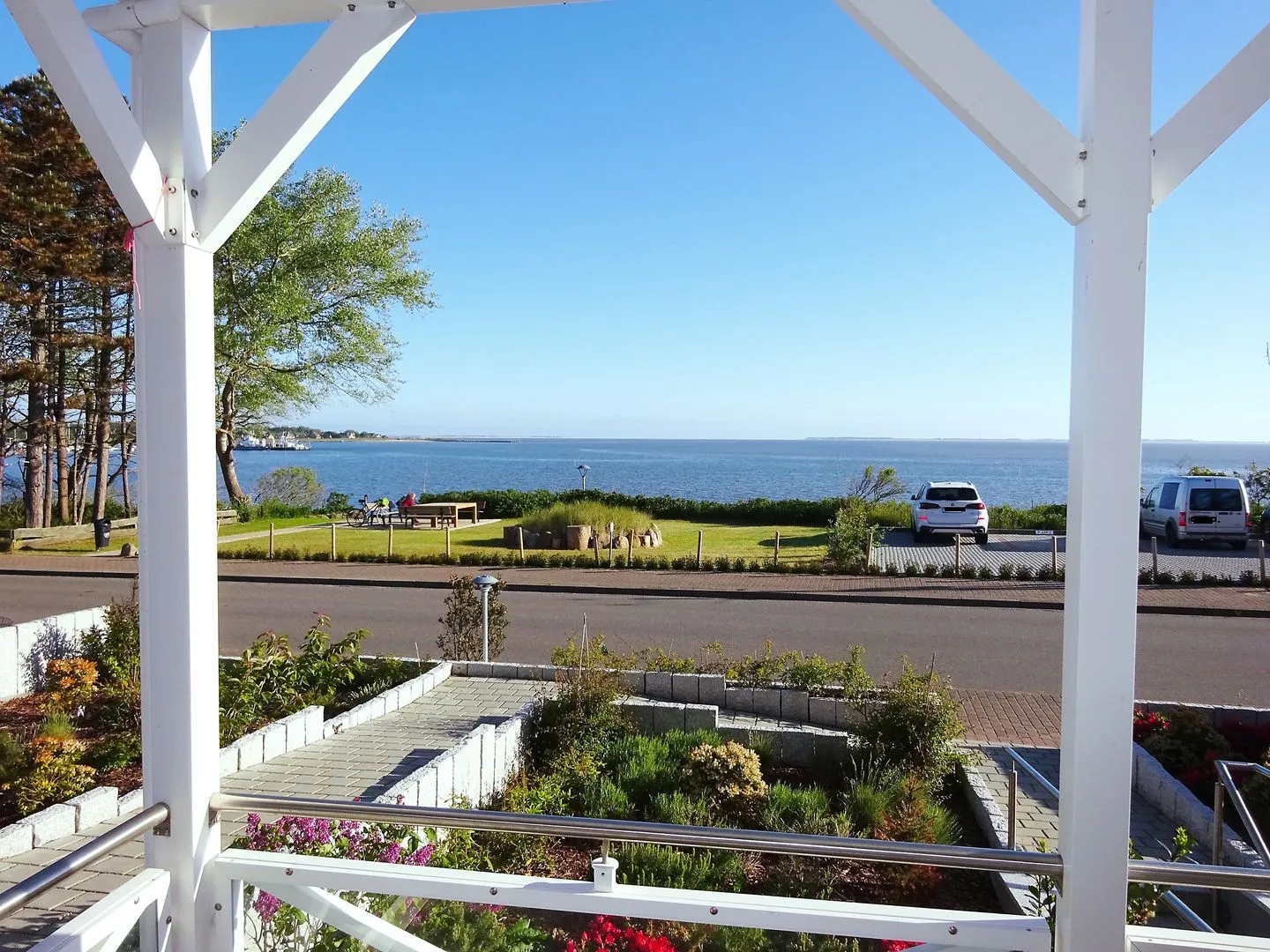 Haus *Weiße Düne* Ferienwohnung Weiße Düne 4 Wittdün auf Amrum - Nordbalkon der Ferienwohnung Weiße Düne 4 in Wittdün auf Amrum