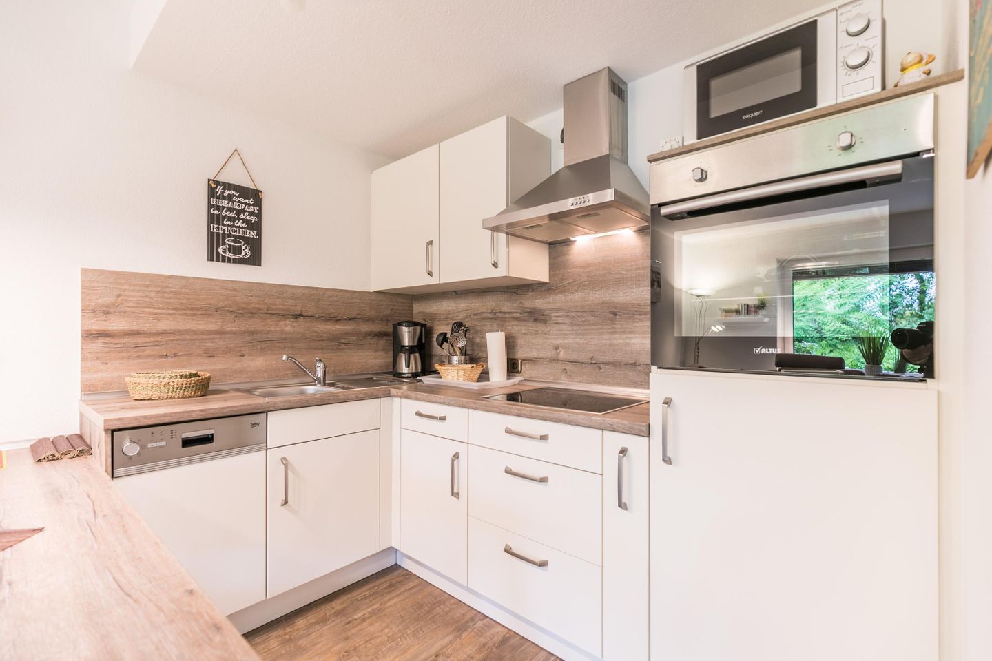 Ferienwohnung Bamberger`s, Küchenzeile