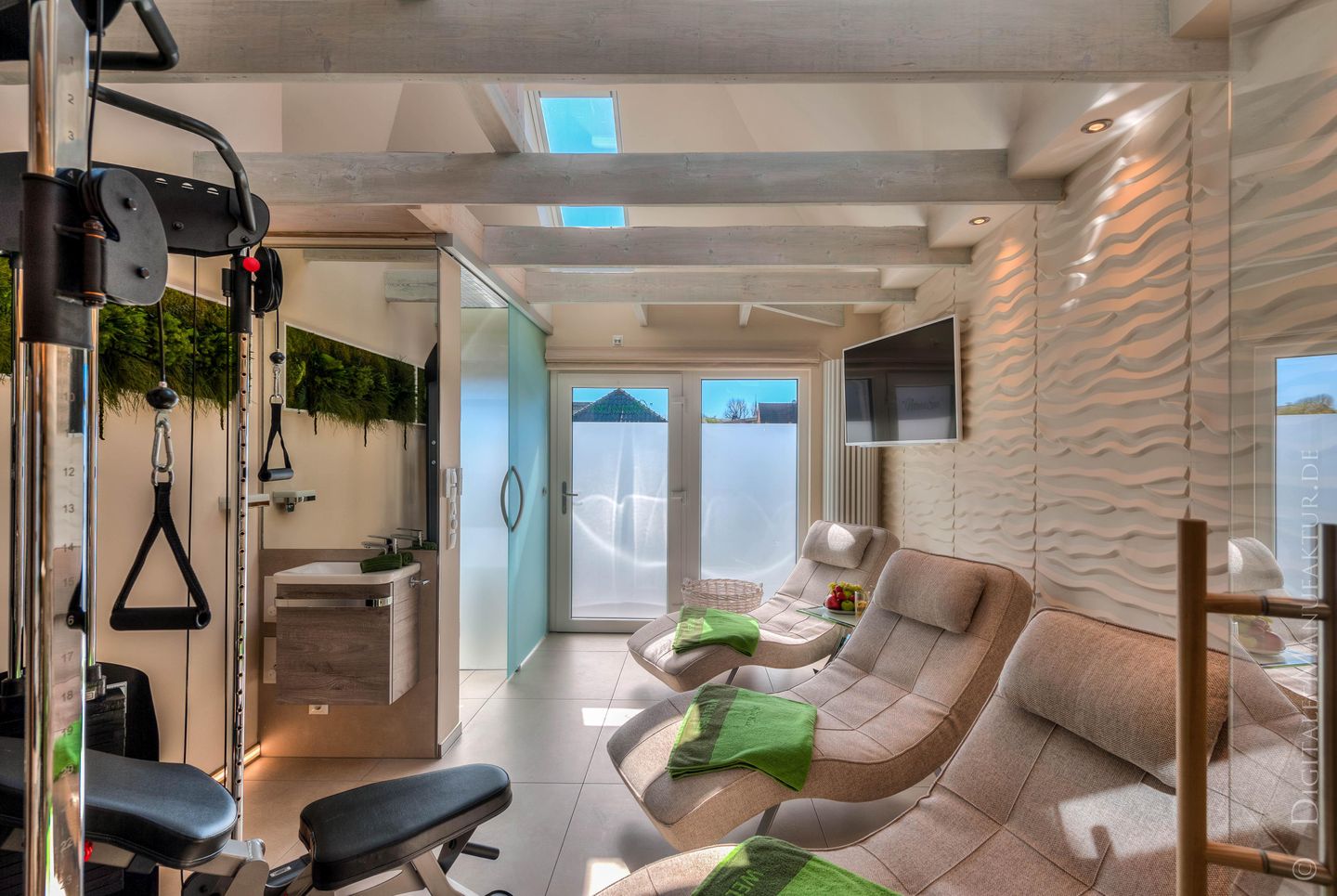 Ferienhaus Kleine Flucht Ruhe- und Fitnessraum