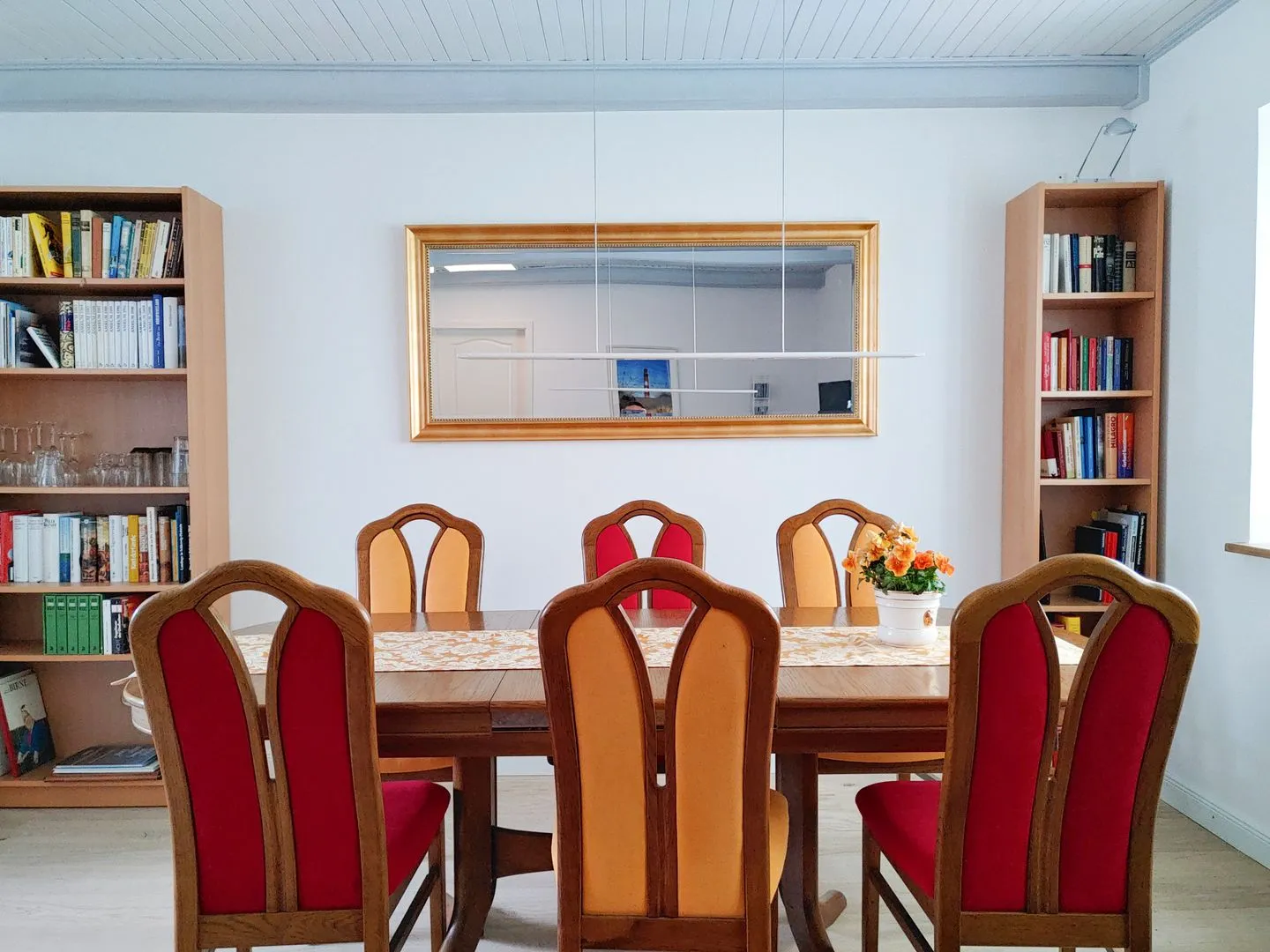 Erika's Hüs Ferienwohnung „Blä Waanang" Nebel auf Amrum - Wohnzimmer