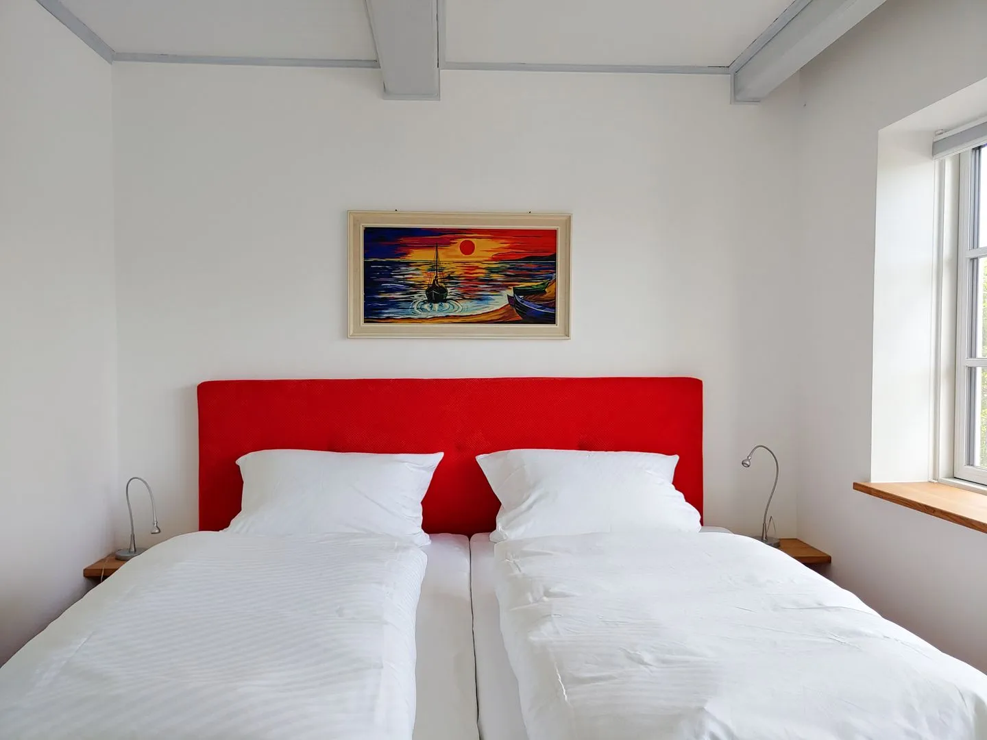 Erika's Hüs Ferienwohnung „Blä Waanang" Nebel auf Amrum - Schlafzimmer