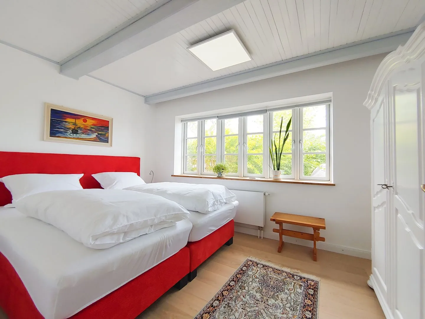 Erika's Hüs Ferienwohnung „Blä Waanang" Nebel auf Amrum - Schlafzimmer