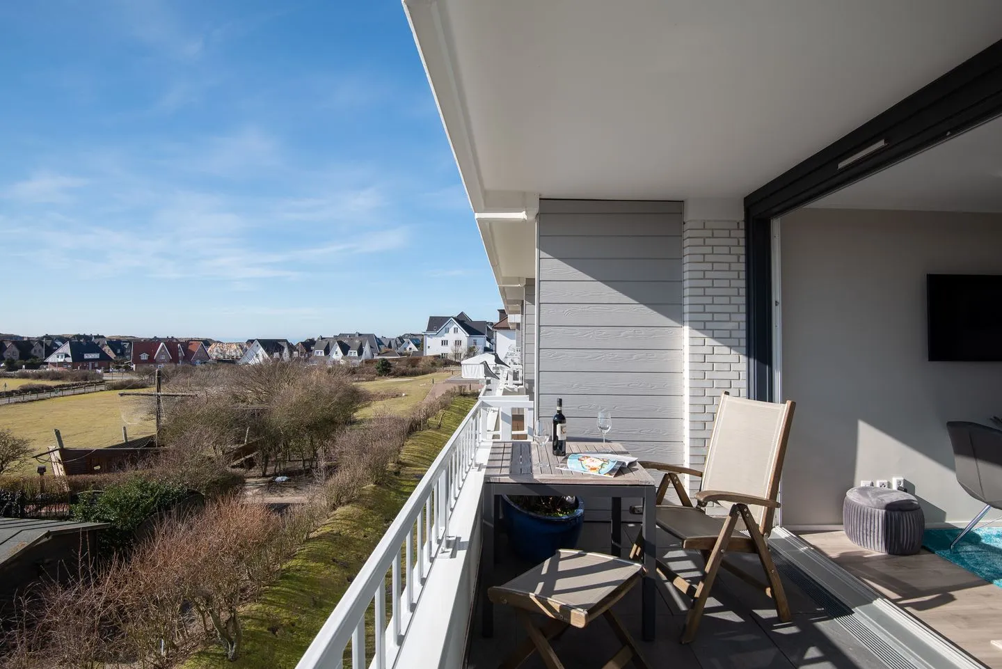 Appartement MEERzeit Wenningstedt - Balkon
