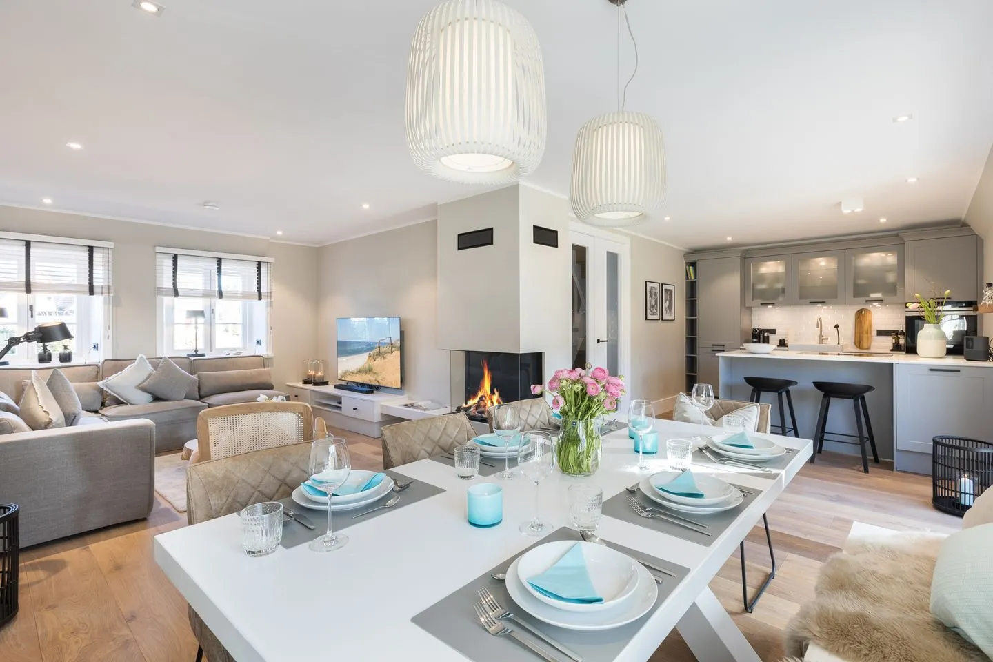 Middenhus am Risgap Wenningstedt - Wohnzimmer