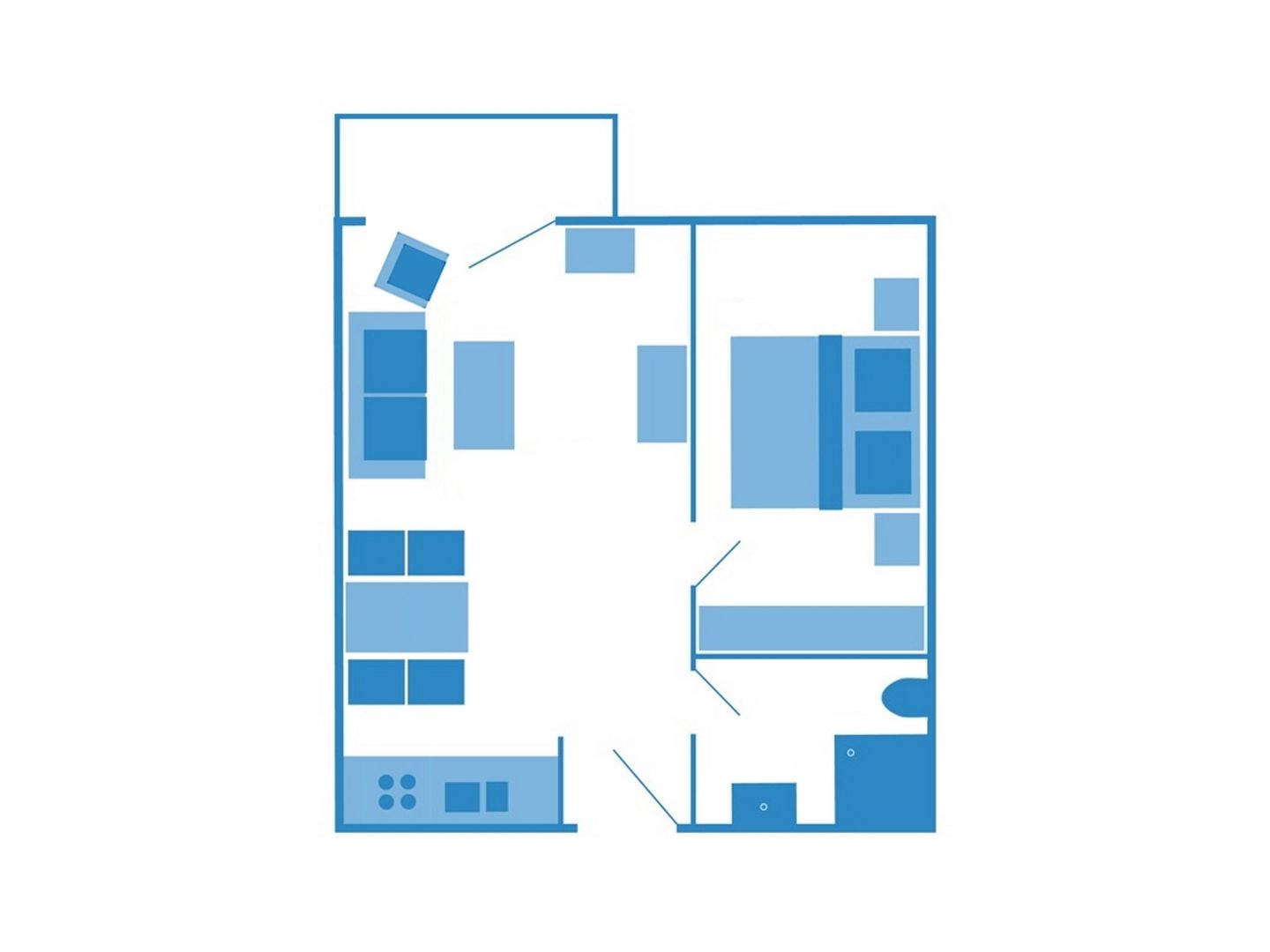 Residenz am Strand Ostseeglück - Wohnung 1-13 Ostseeheilbad Zingst - Grundriss