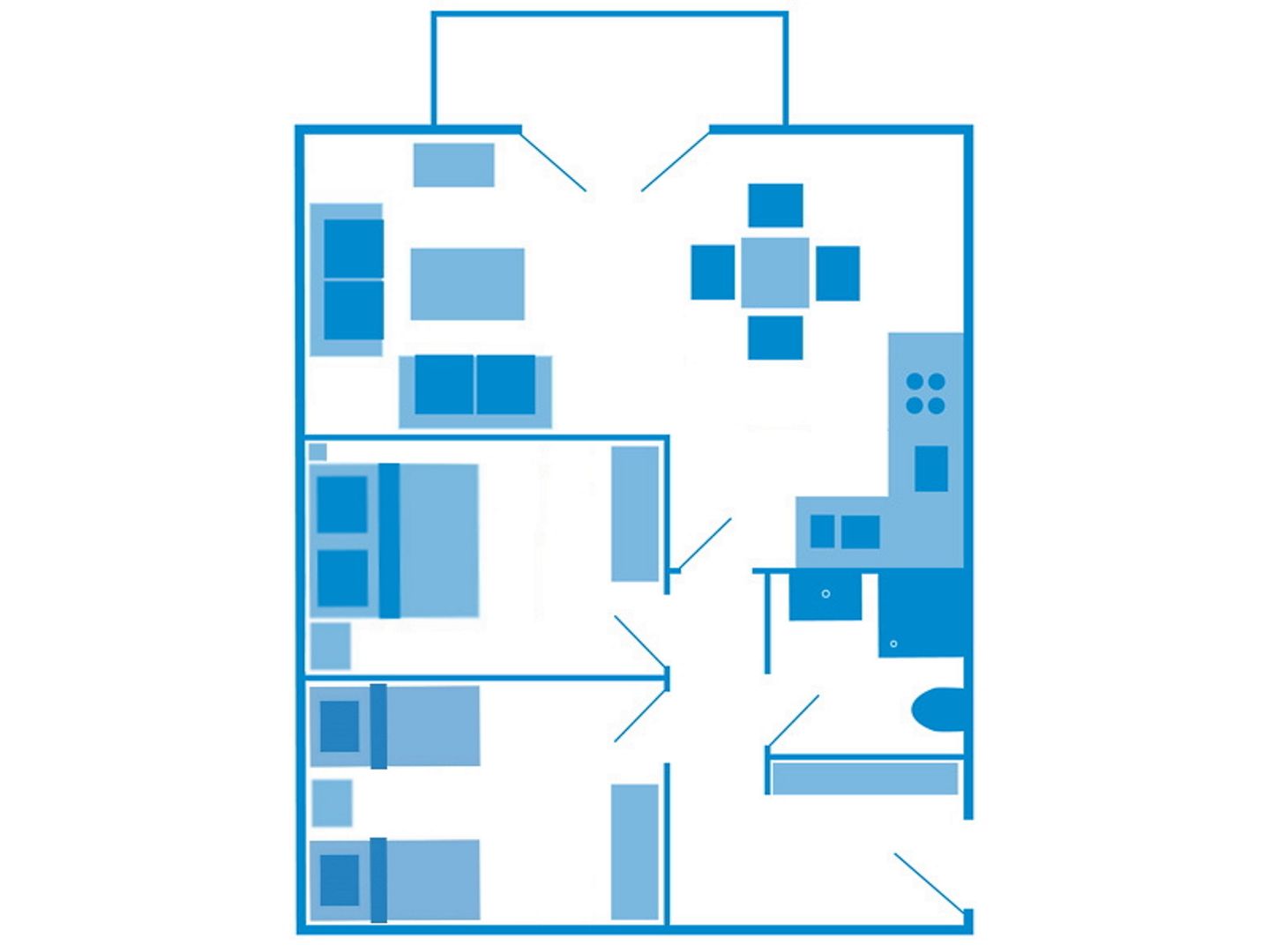 Residenz am Strand Wohnung 2-39 Ostseeheilbad Zingst - Grundriss