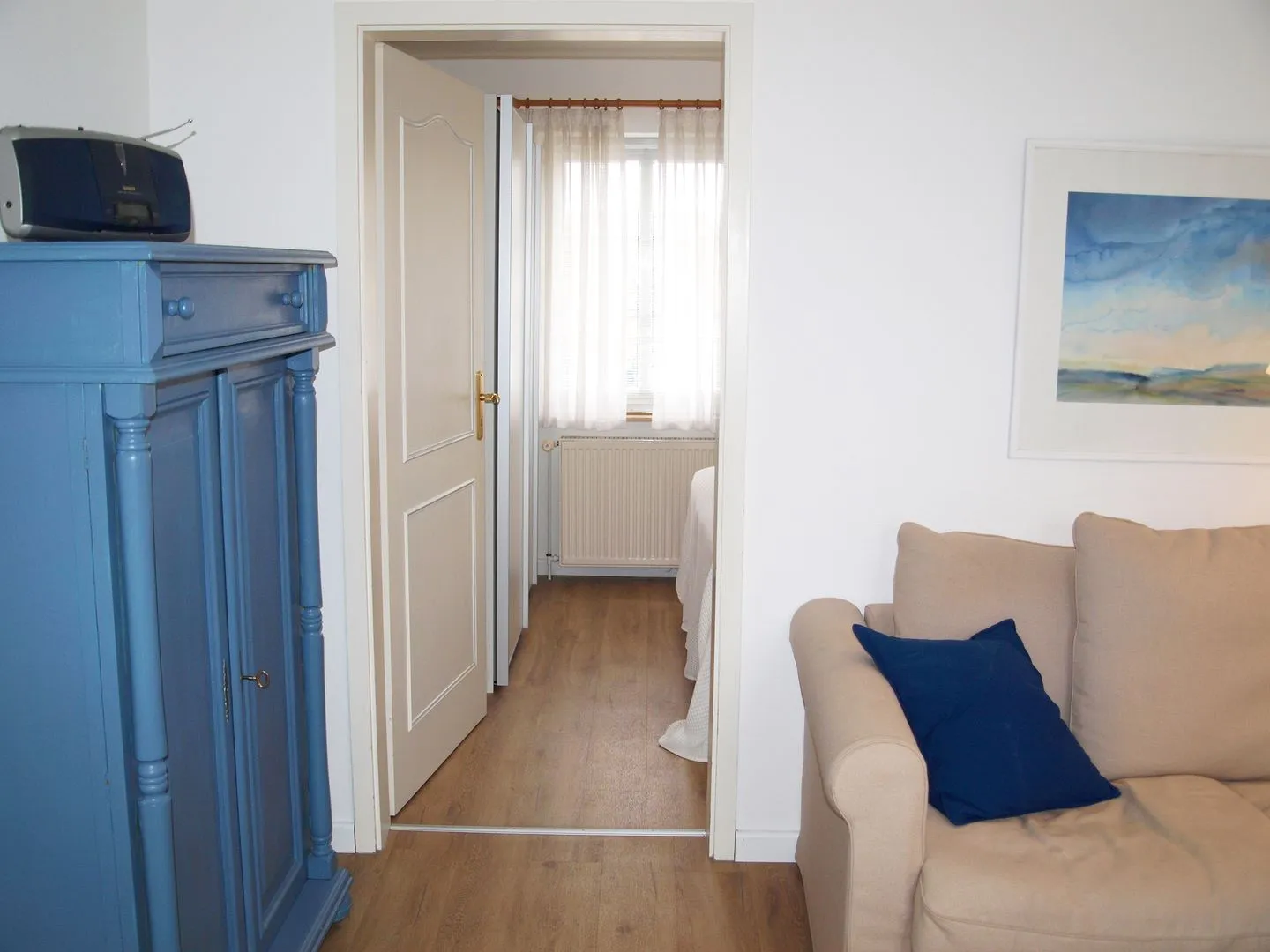 Haus Anneliese Ferienwohnung Welle Norddorf auf Amrum - Wohnzimmer der Ferienwohnung Welle in Norddorf auf Amrum