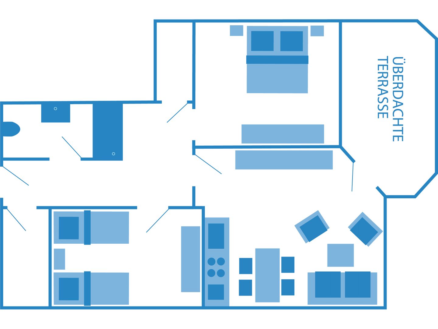 Hoppenberg 5 - Wohnung Schröder Ostseeheilbad Zingst - Grundriss