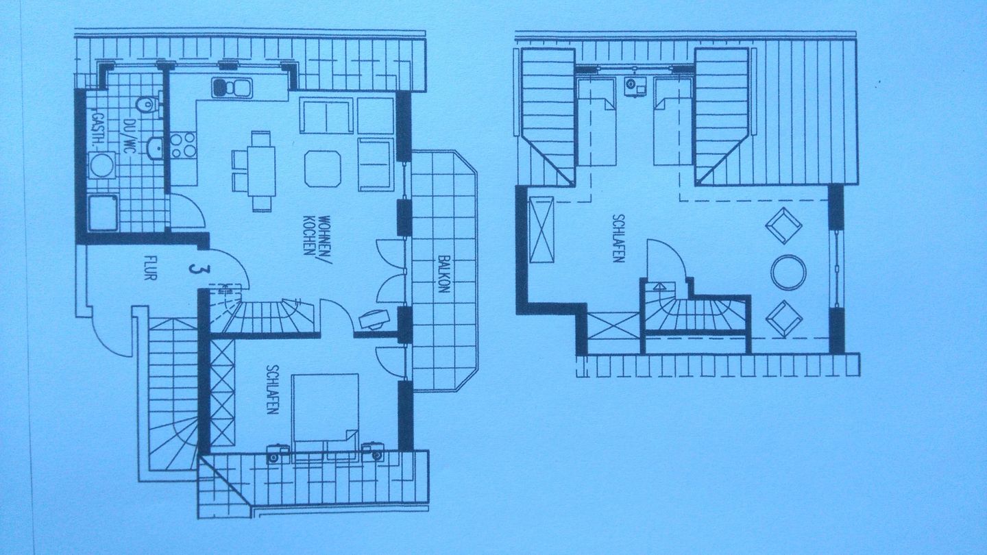 Zur Hanse Wohnung 4.3 - Zur Hanse Süd Ostseeheilbad Zingst - Grundriss