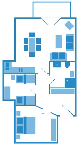 Parkresidenz am Hafen Wohnung HF 31  - Grundriss