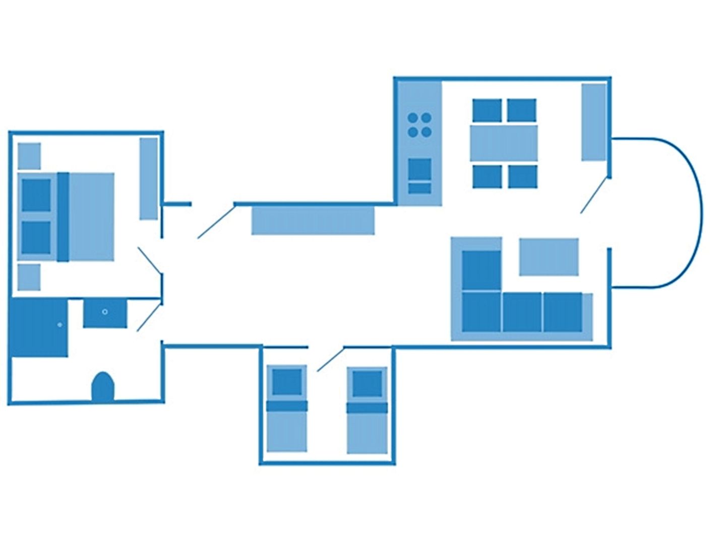  Ferienwohnung Seepferdchen Ostseeheilbad Zingst - Grundriss
