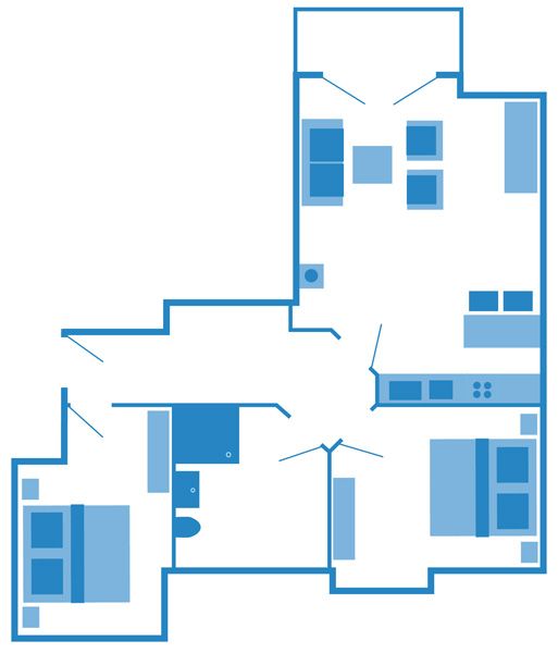 Neue Reihe Neue Reihe 28 - Wohnung Kleine Auszeit Ostseeheilbad Zingst - Grundriss