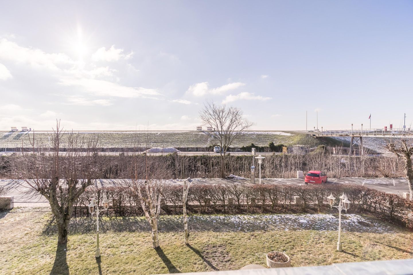 Str.Resid.-Rosengarten, Deichperle Whg. 103, Ausblick vom Balkon