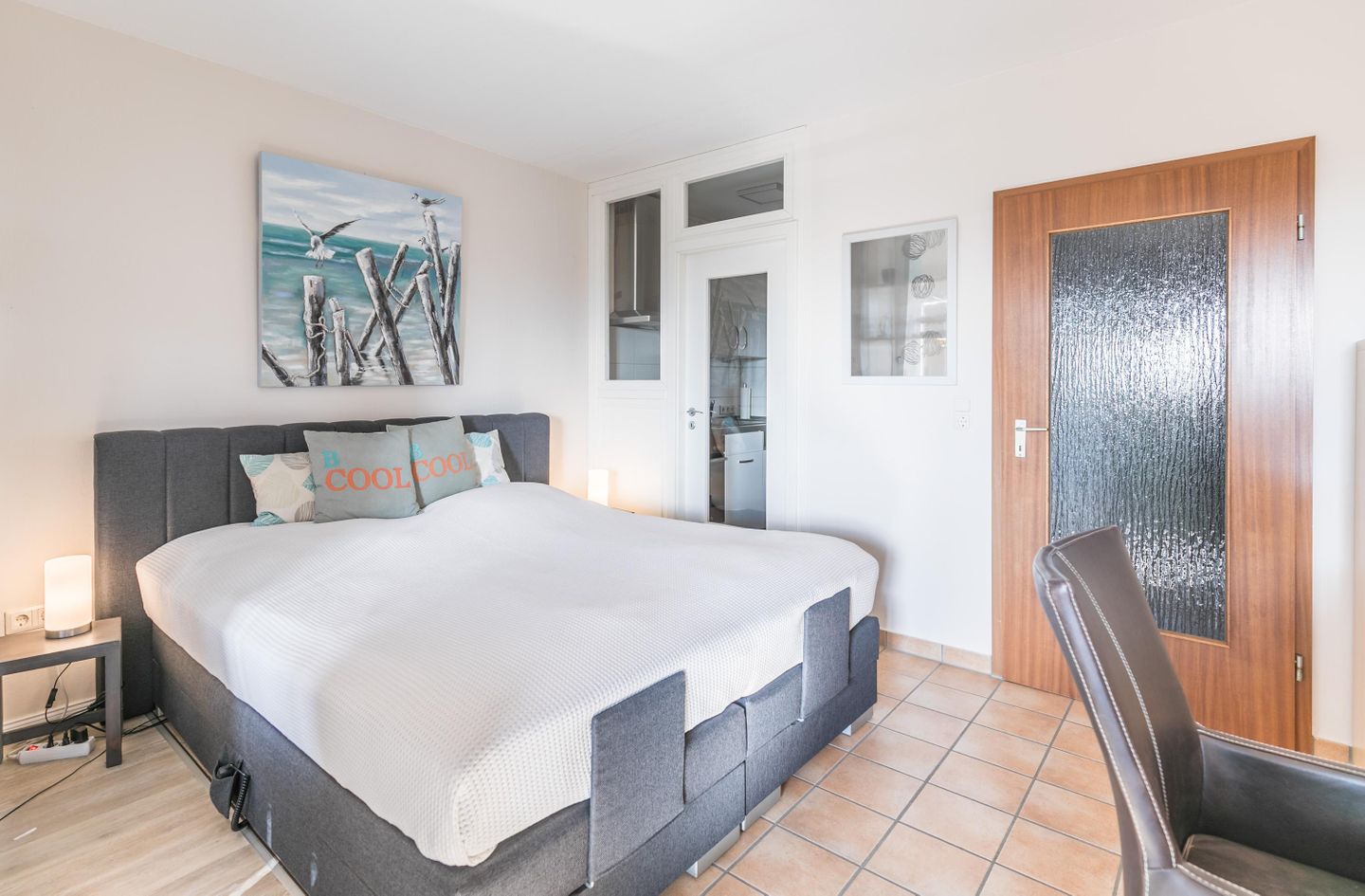 Str.Resid.-Rosengarten, Deichperle Whg. 103, Boxspringbett