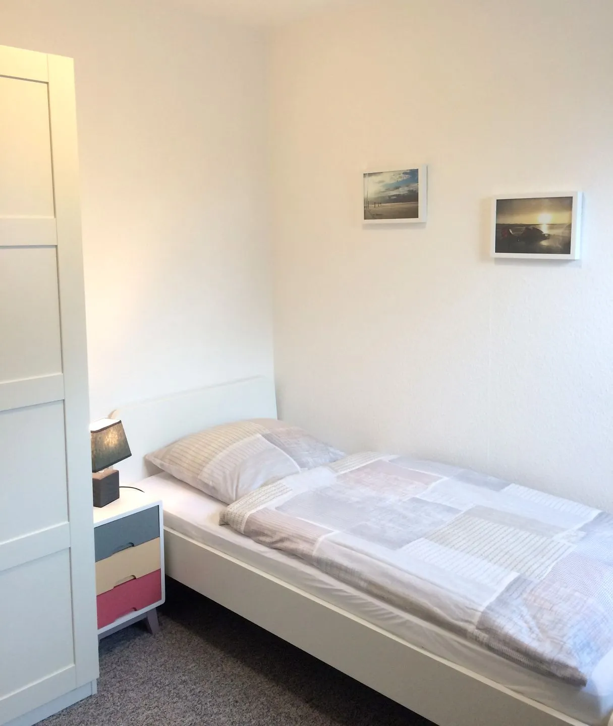 Ferienwohnung *Meeresleuchten* Wittdün auf Amrum - Schlafzimmer 2 der Ferienwohnung Meeresleuchten in Wittdün auf Amrum