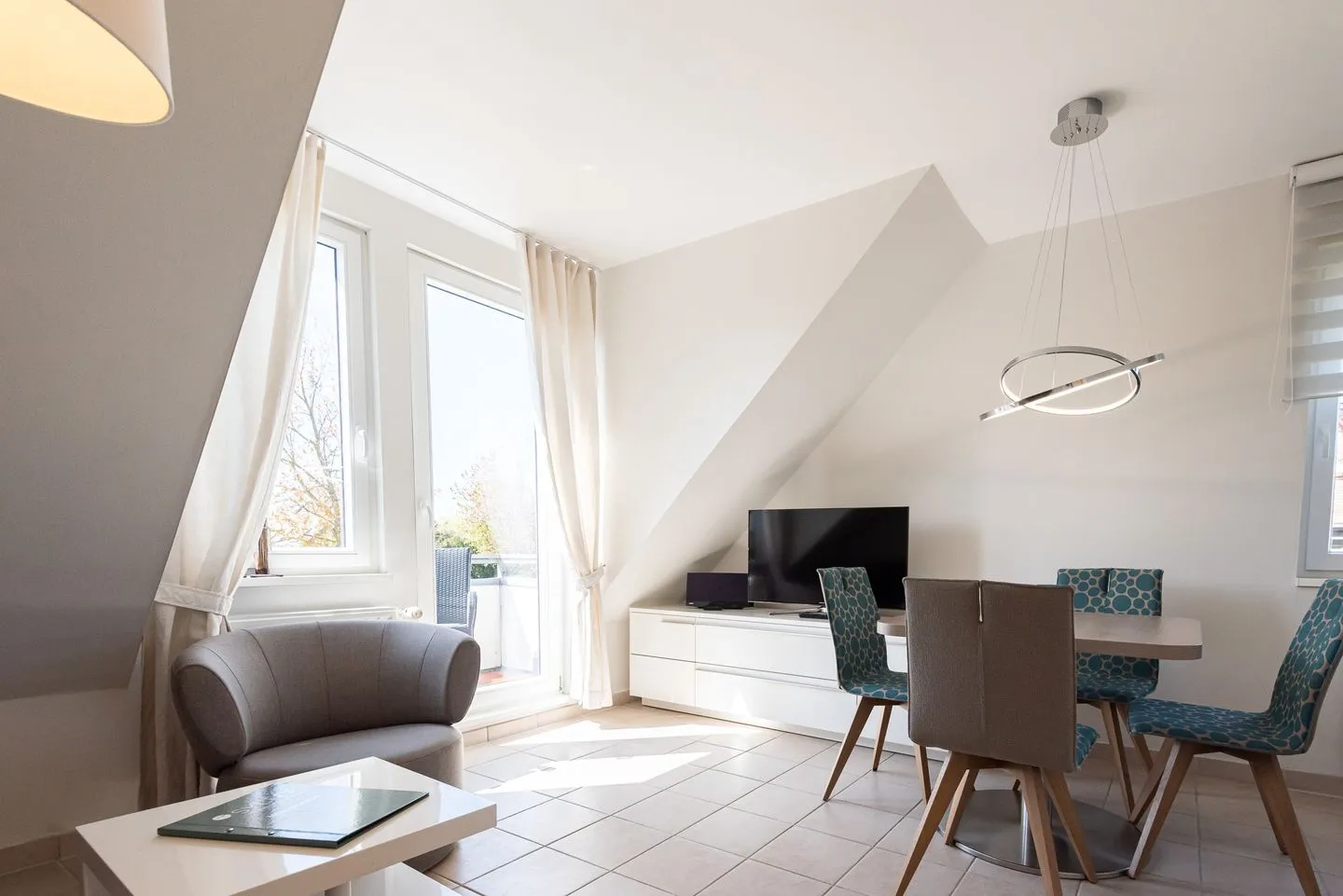 Domizil Strandläufer Wenningstedt - Wohnzimmer