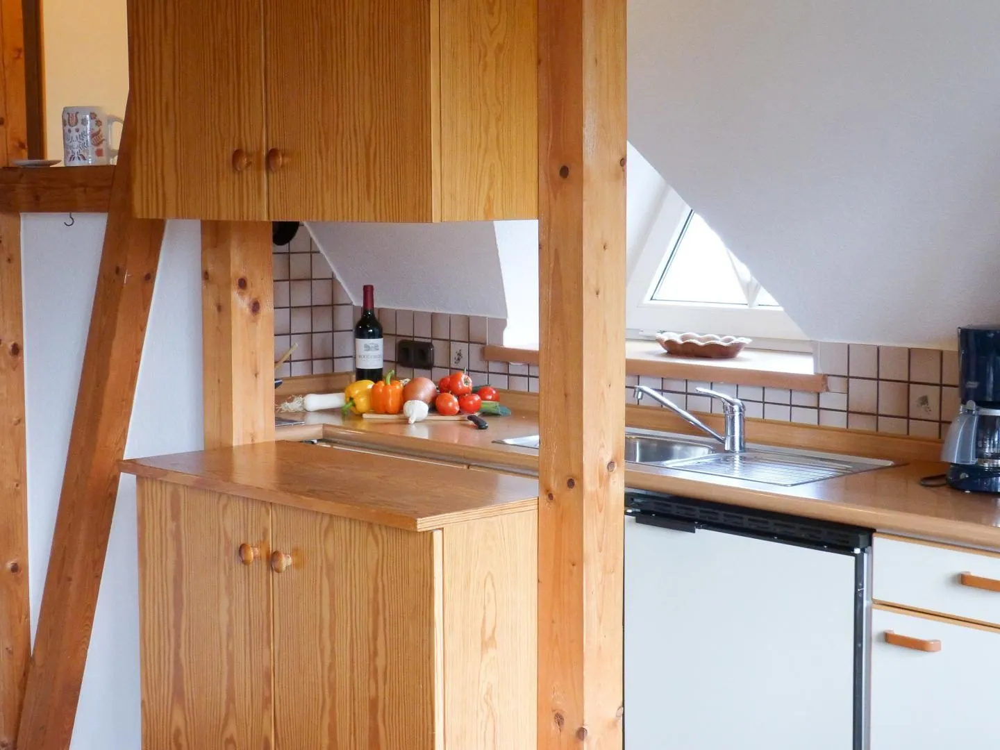 Haus Troeltsch Ferienwohnung „Bi Elschen" Nebel auf Amrum - Küche in der Ferienwohnung Bi Elschen in Nebel auf Amrum