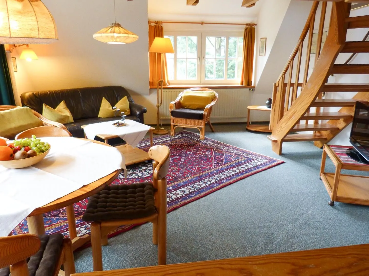 Haus Troeltsch Ferienwohnung „Bi Elschen" Nebel auf Amrum - Wohnzimmer in der Ferienwohnung Bi Elschen in Nebel auf Amrum