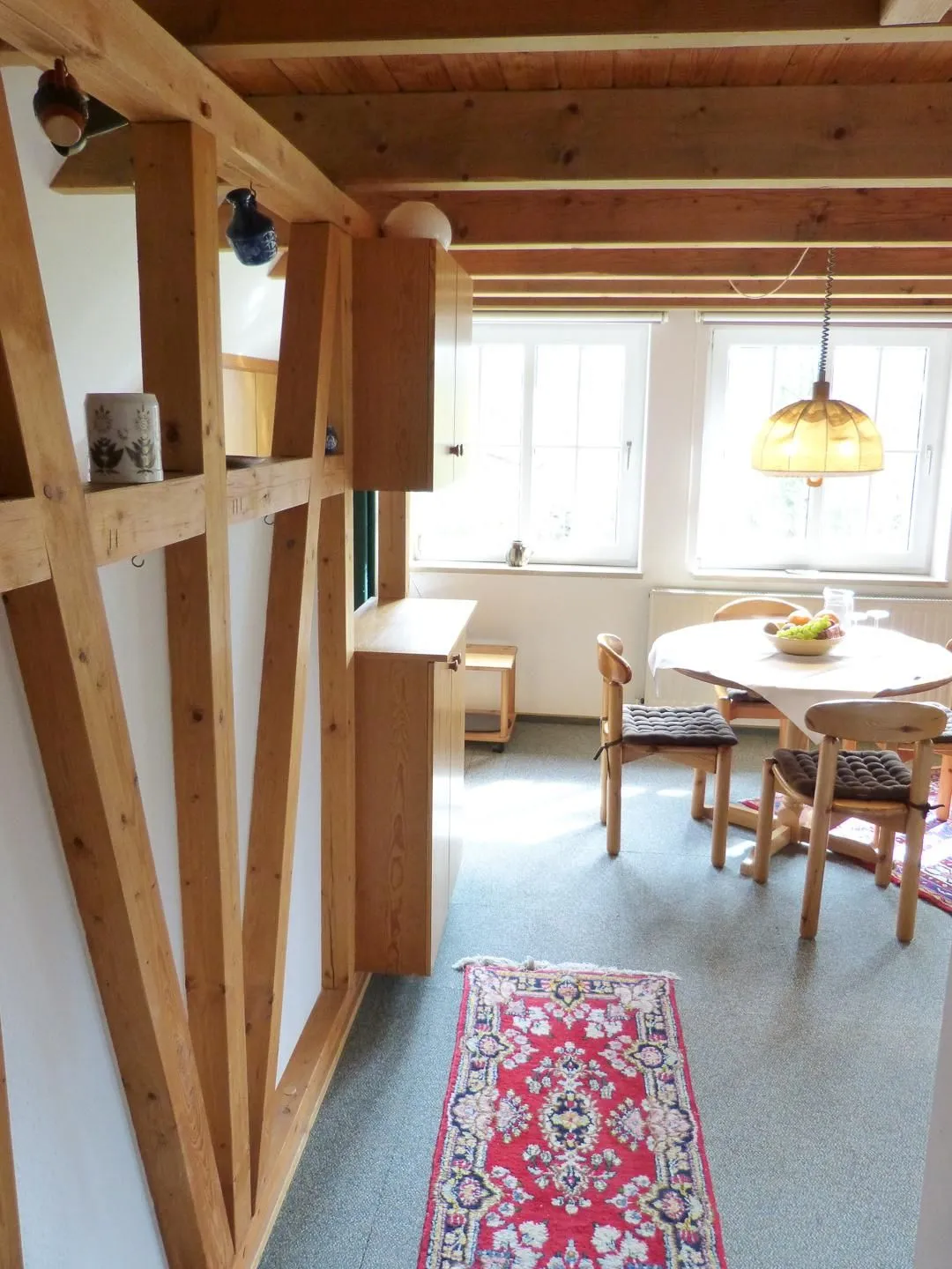 Haus Troeltsch Ferienwohnung „Bi Elschen" Nebel auf Amrum - Blick in das Wohnzimmer in der Ferienwohnung Bi Elschen in Nebel auf Amrum