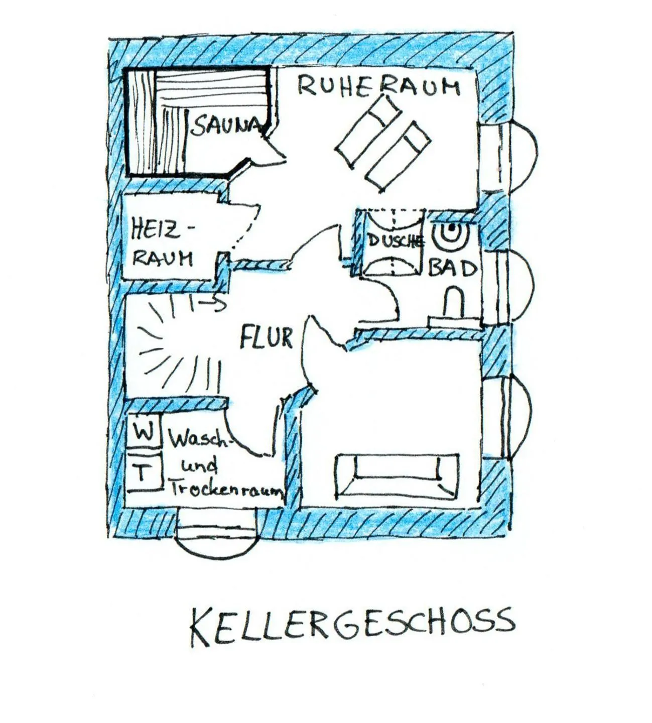 Heidehüs Friesenhaushälfte *Seestern* Süddorf auf Amrum -