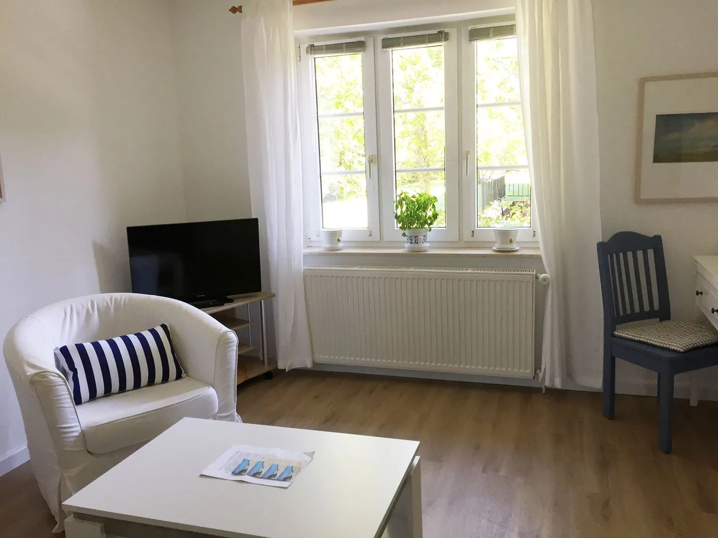 Haus Anneliese Ferienwohnung Welle Norddorf auf Amrum - Wohnzimmer der Ferienwohnung Welle in Norddorf auf Amrum