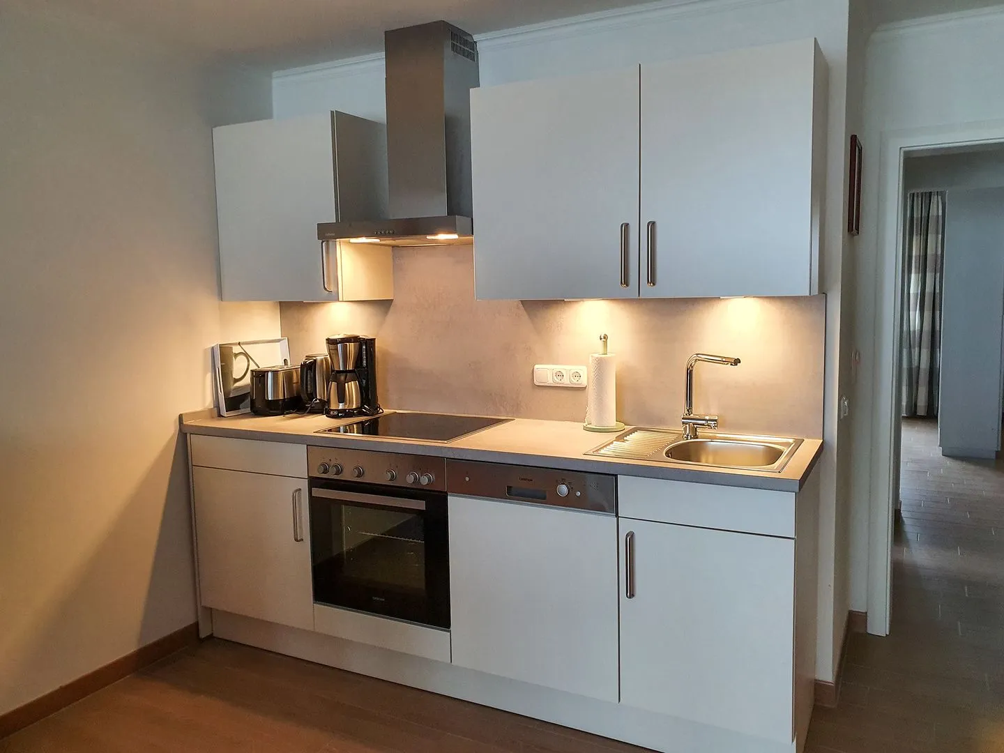 Haus Kap Hoorn Ferienwohnung Passat Wittdün auf Amrum - Küche in der Ferienwohnung Passat im Haus Kap Hoorn in Wittdün auf Amrum