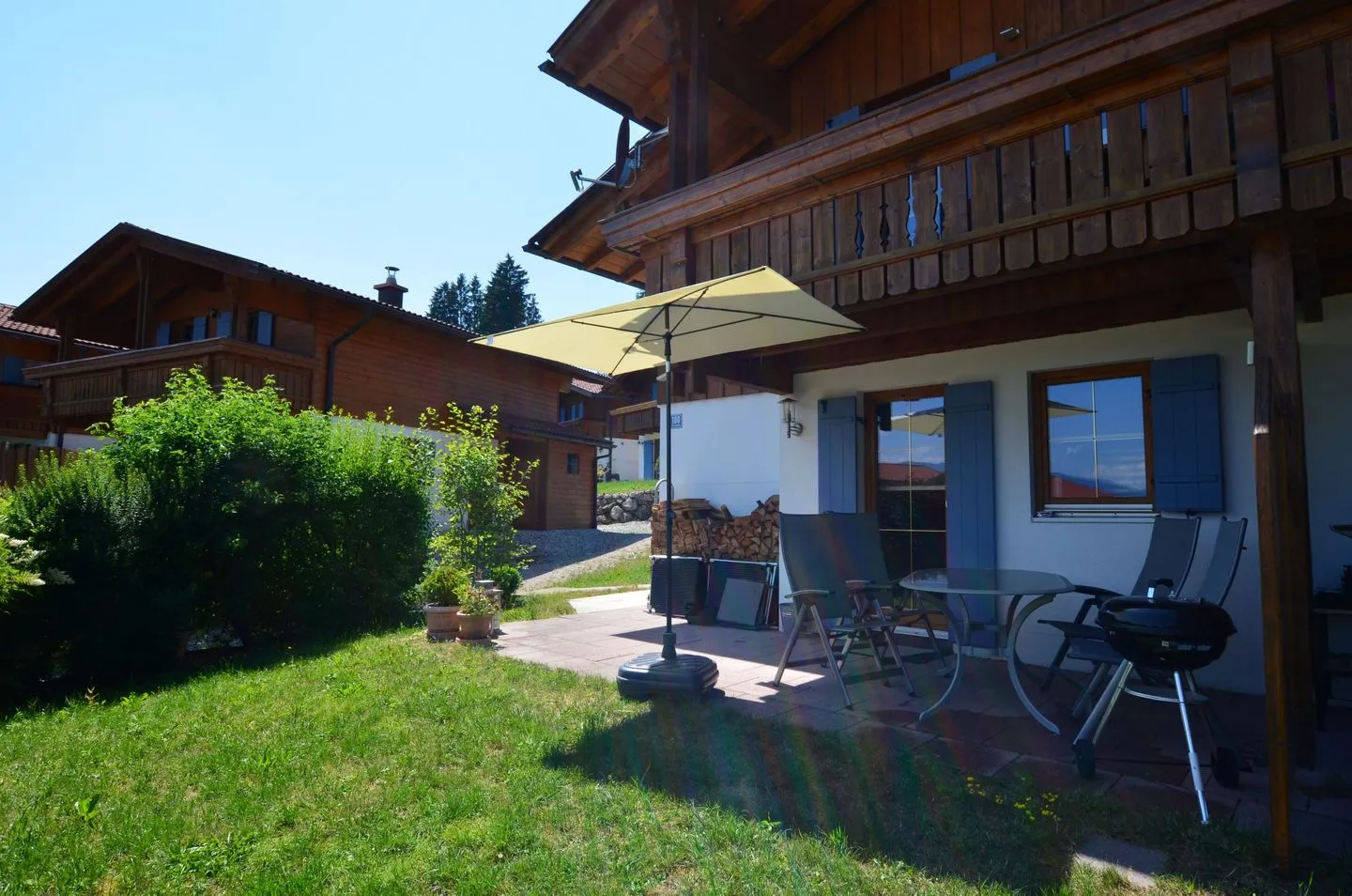 Dominique - Feriendorf Via Claudia Haus 100 Lechbruck am See - Terrasse