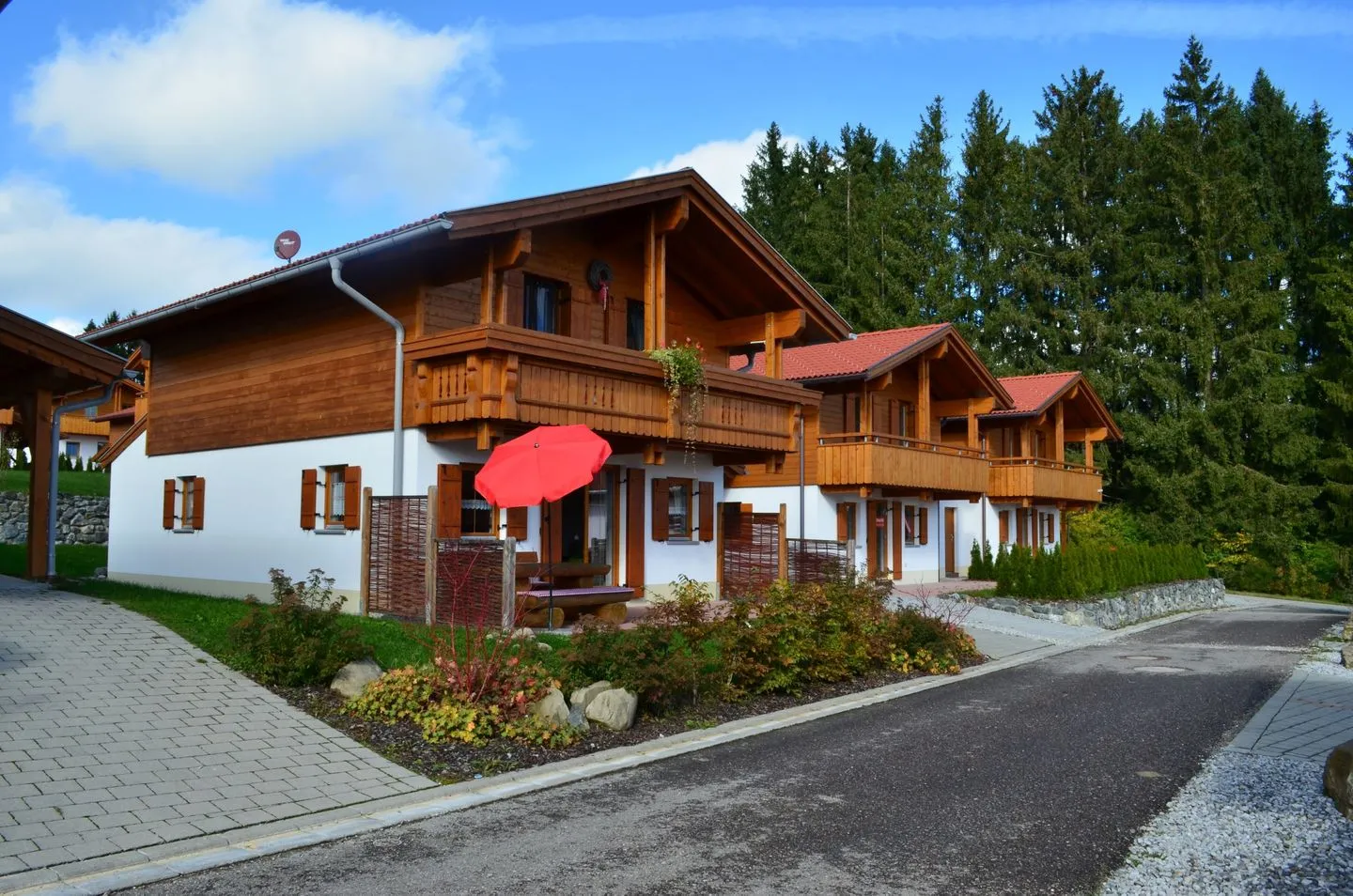 Bunte Kuh - Feriendorf Via Claudia Haus 52 Lechbruck am See - Hauptansicht