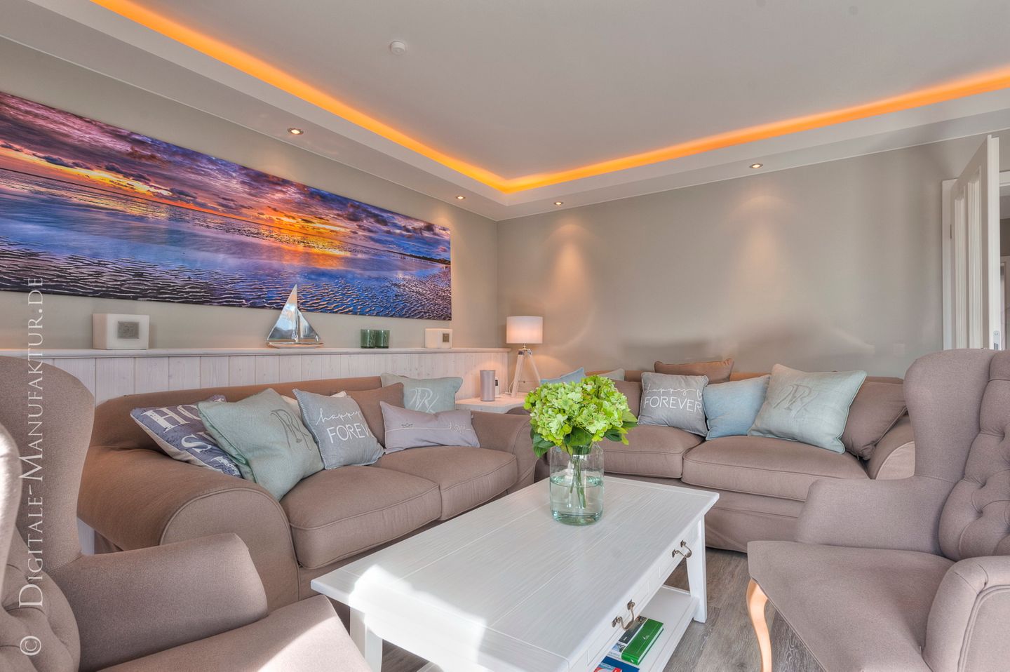 Ferienhaus Kleine Flucht Wohnzimmer