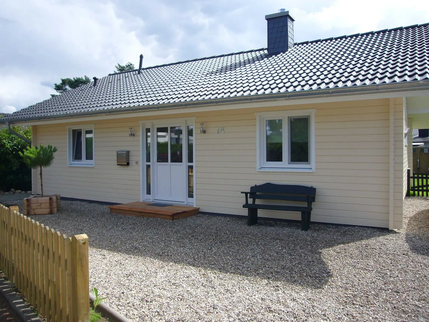 (BIR14) Ferienhaus am Birkenweg Niendorf - Fassade / Eingang