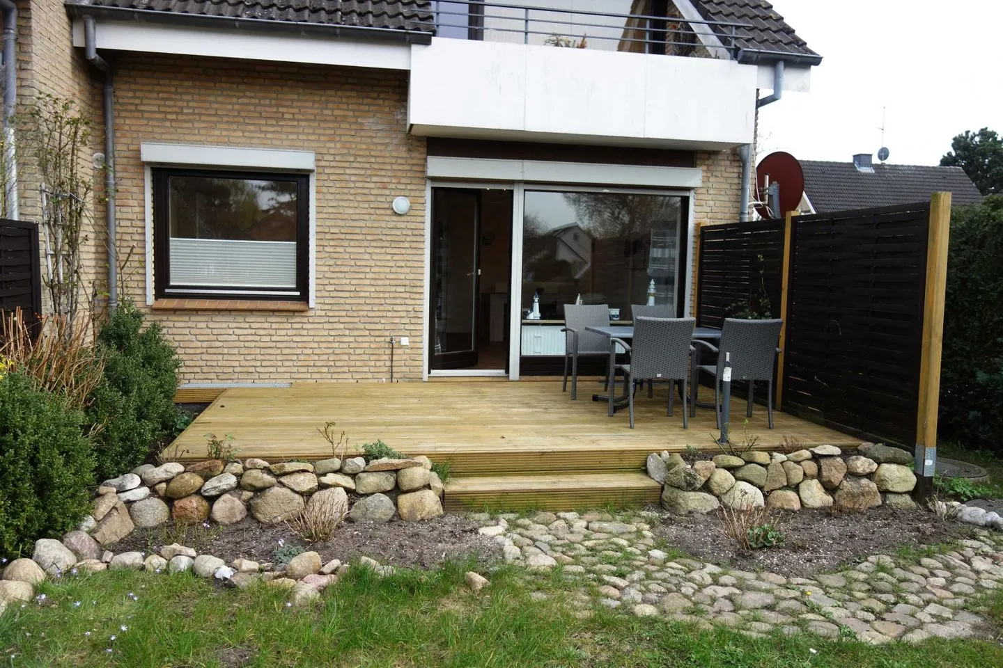 (MEI27) Ferienwohnung "Strandperle" Niendorf - Terrasse
