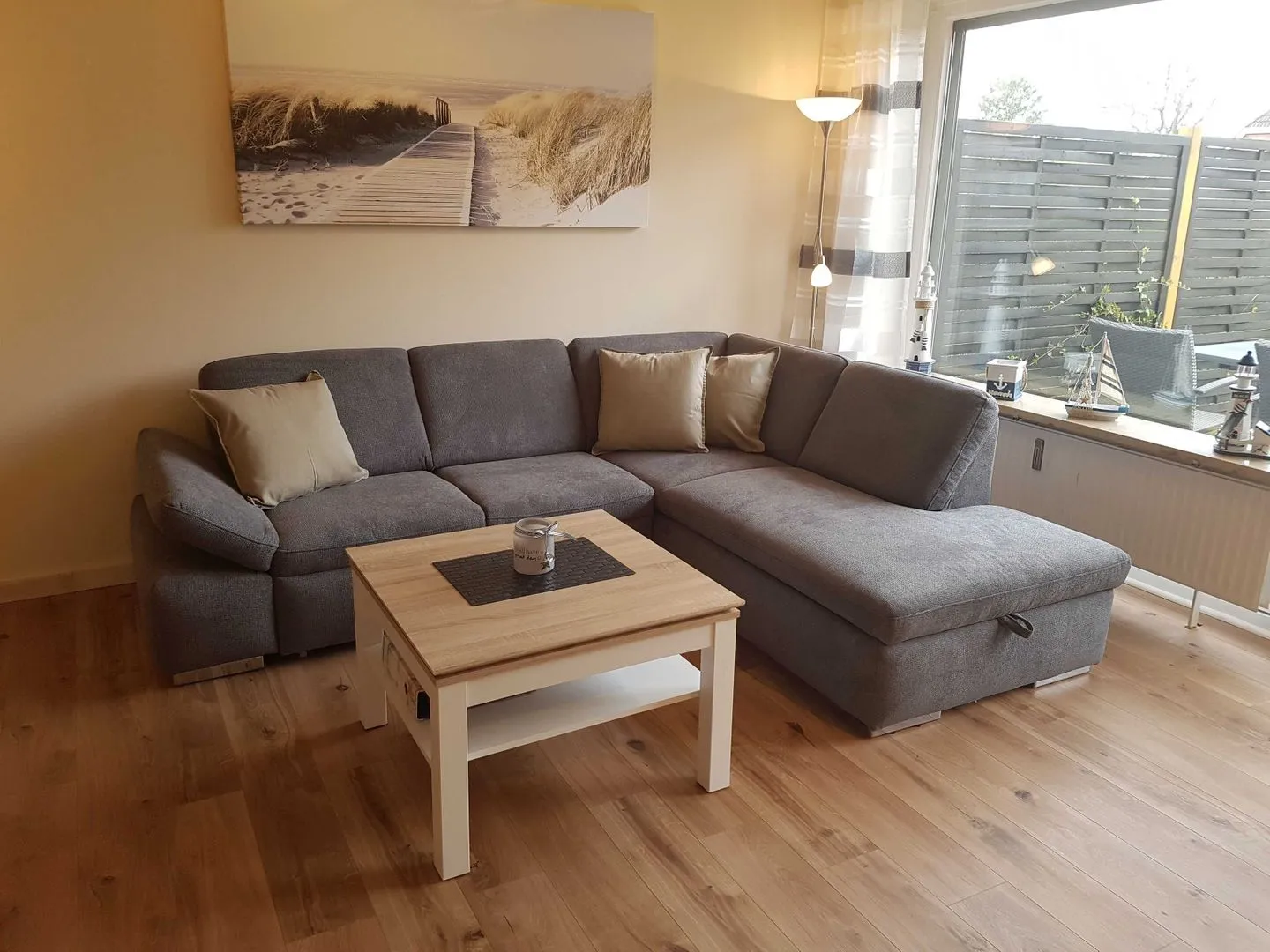 (MEI27) Ferienwohnung "Strandperle" Niendorf - Wohnzimmer