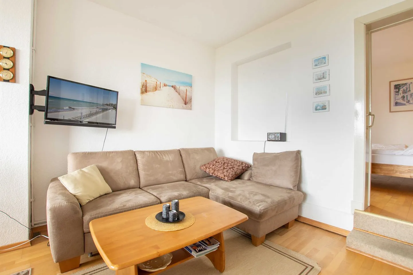 (STR73) Ferienhaus "Meeresblick" Niendorf - Wohnzimmer