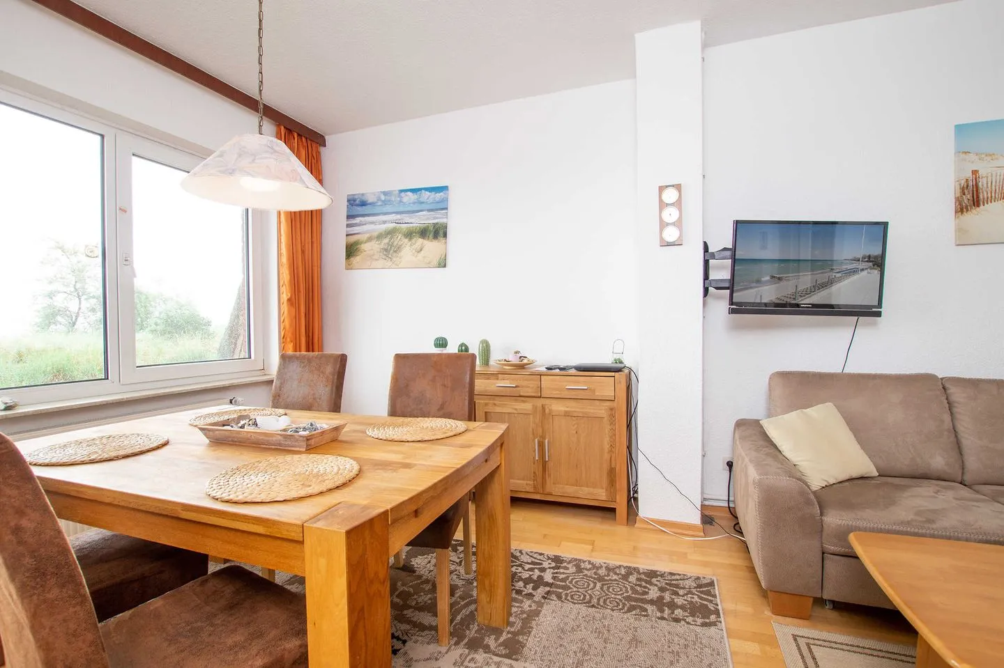 (STR73) Ferienhaus "Meeresblick" Niendorf - Wohnzimmer