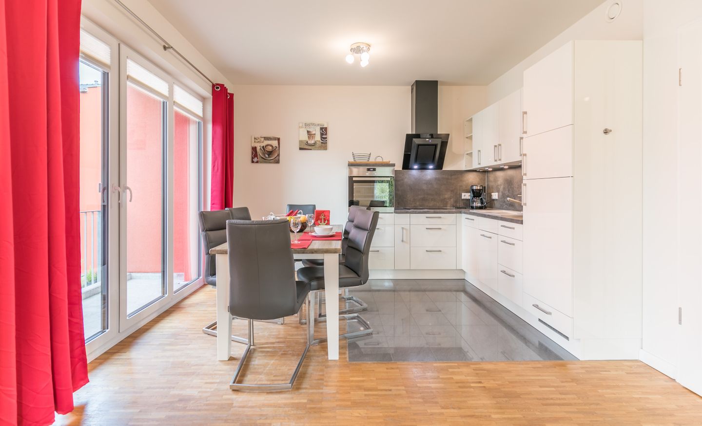 Ferienwohnung Nordlichter Küchenzeile