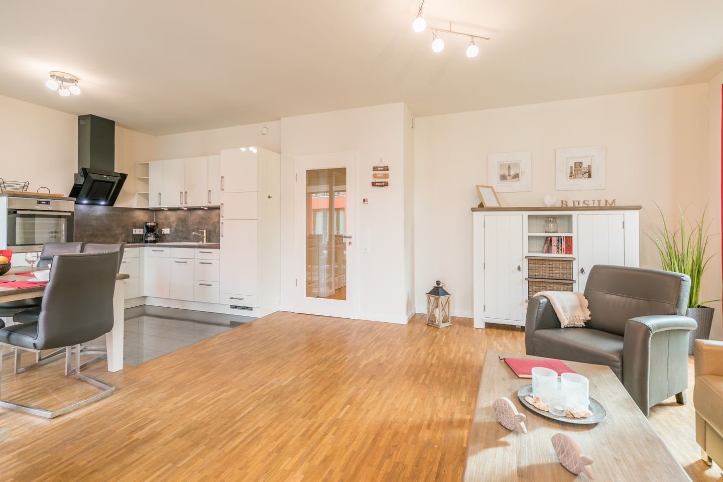 Ferienwohnung Nordlichter Wohnzimmer