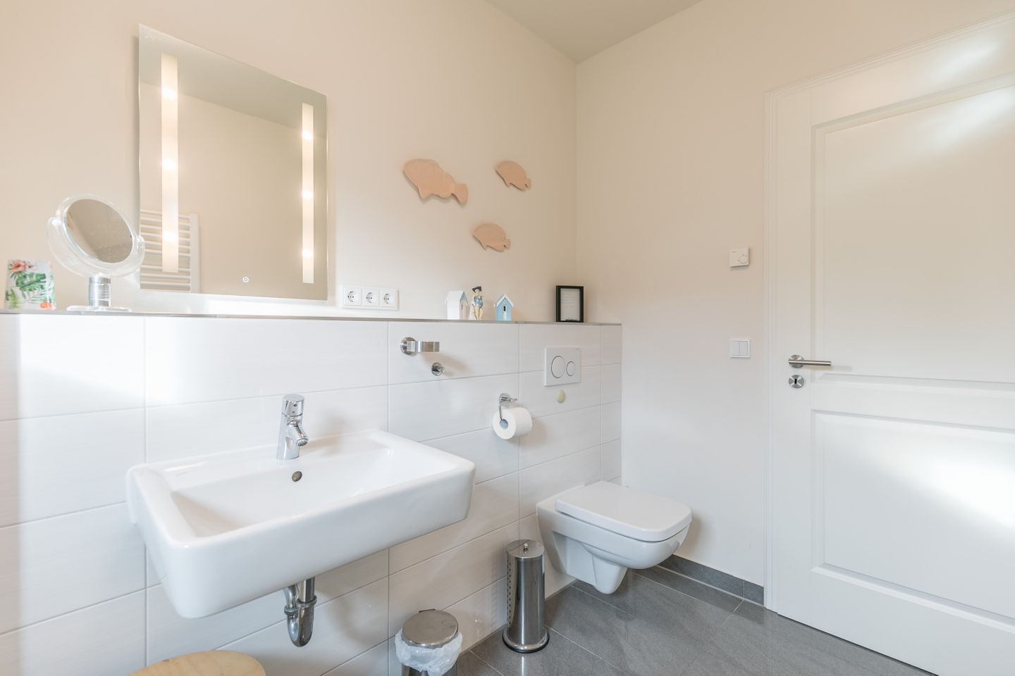 Ferienwohnung Nordlichter Badezimmer