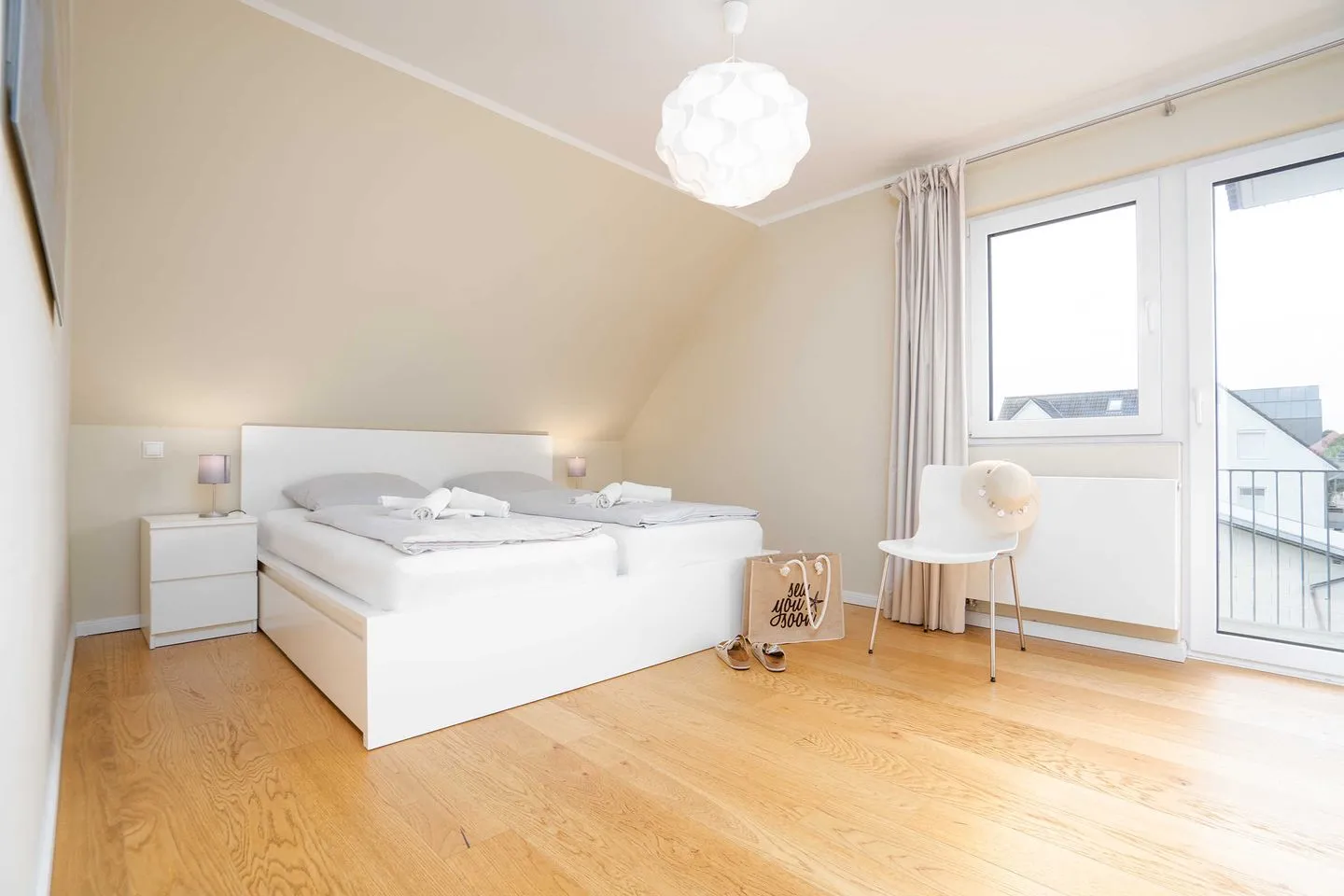 (STR92b) Ferienwohnung "Strandzeit" Niendorf - Schlafzimmer
