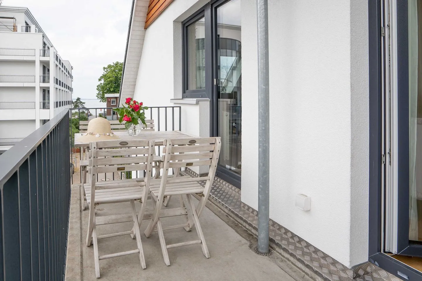 (STR92b) Ferienwohnung "Strandzeit" Niendorf - Balkon