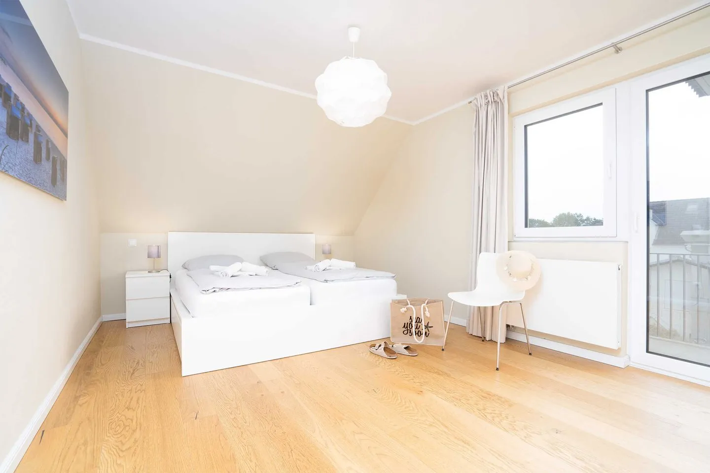 (STR92b) Ferienwohnung "Strandzeit" Niendorf - Schlafzimmer