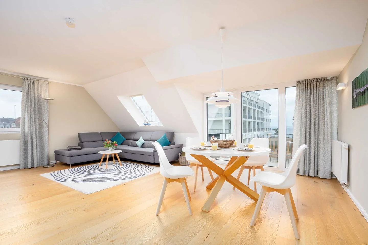 (STR92b) Ferienwohnung "Strandzeit" Niendorf - Wohnzimmer