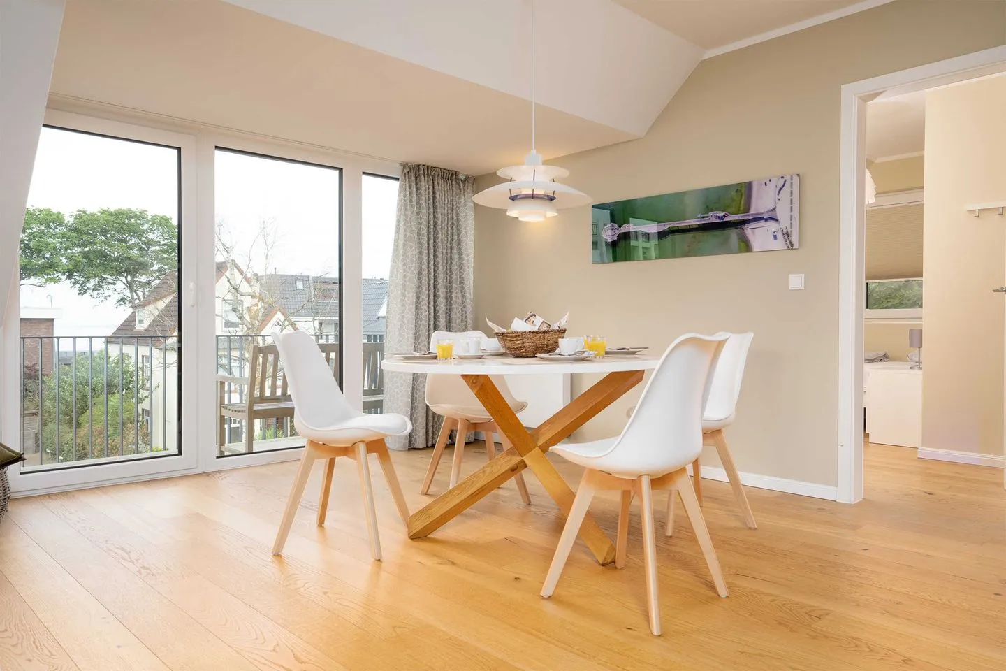 (STR92b) Ferienwohnung "Strandzeit" Niendorf - Wohnzimmer
