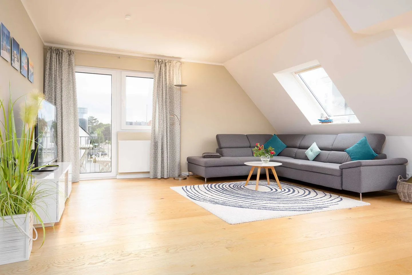 (STR92b) Ferienwohnung "Strandzeit" Niendorf - Wohnzimmer