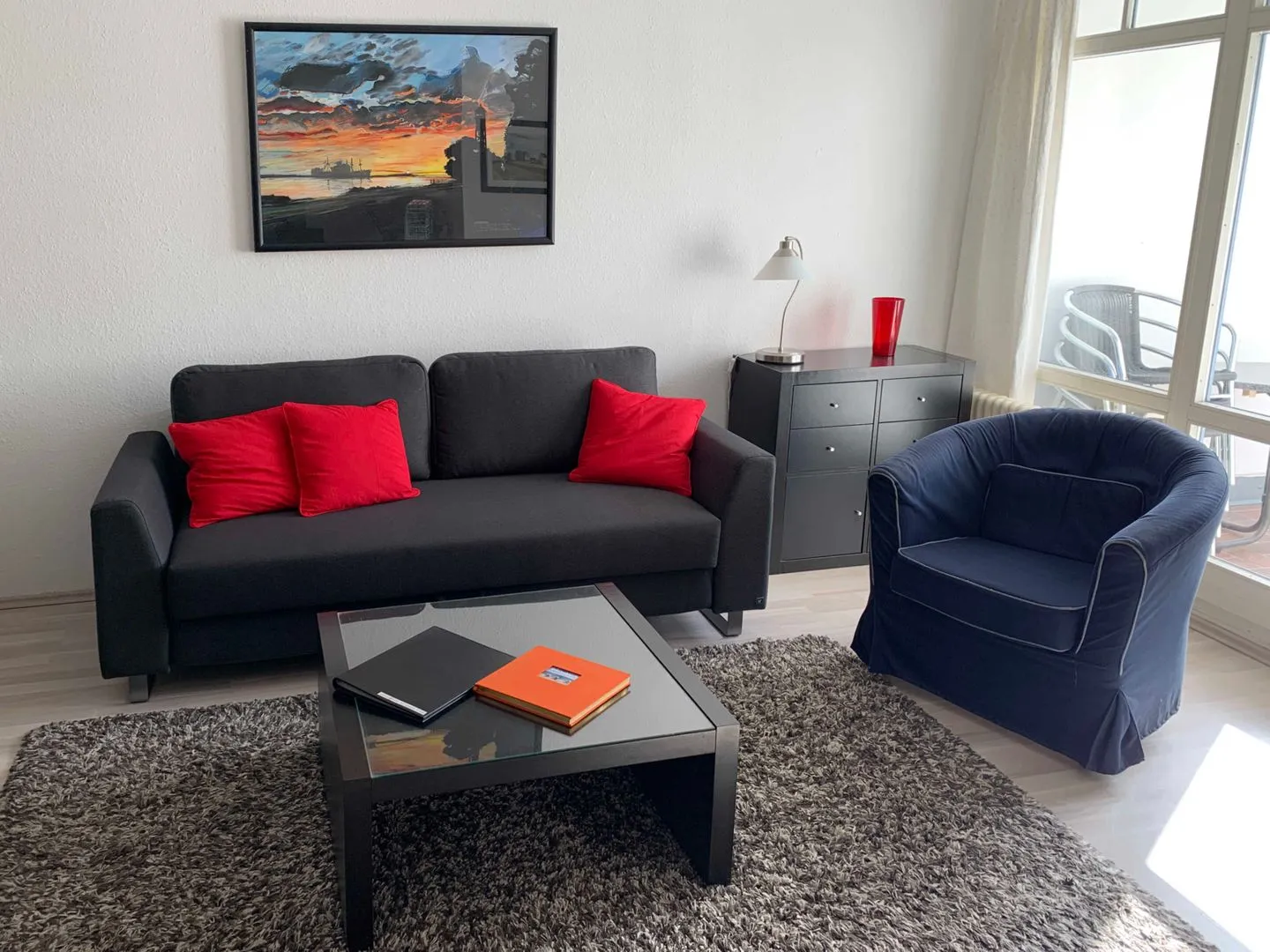 (STR123g) Ferienwohnung "Sonnenseite" Niendorf - Wohnzimmer