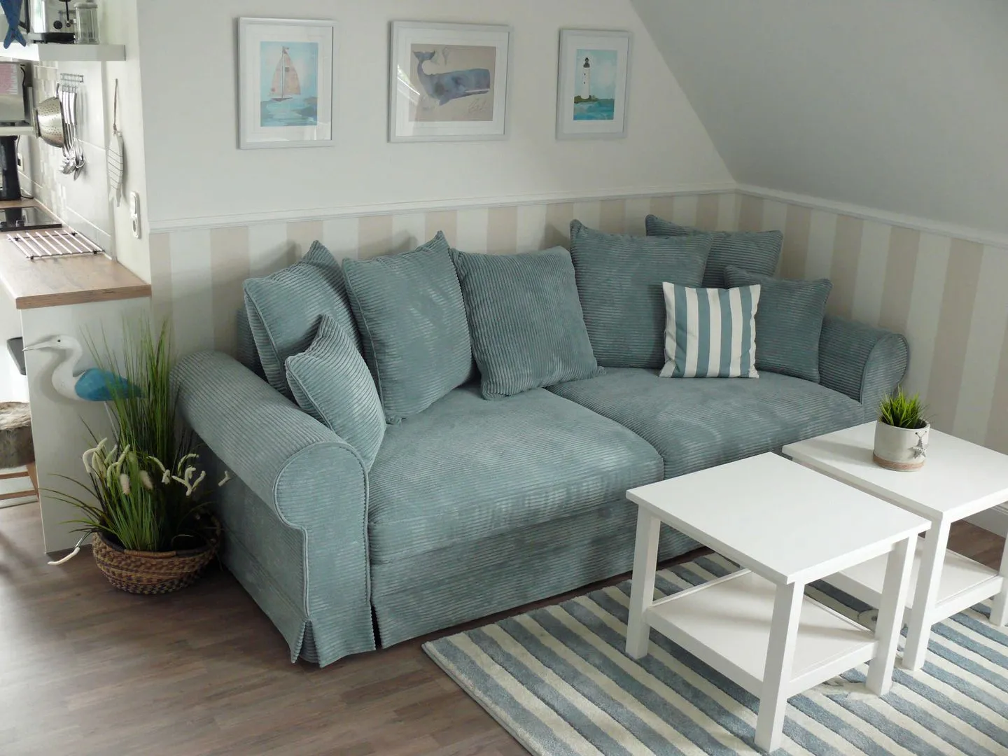 (WIK 7a) Ferienwohnung "Topp 1" Niendorf - Wohnzimmer